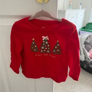 Holiday Merry and Bright Red Girls' Shirt